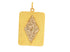 Pave Diamond Marquise Medallion Pendant, (DPL-2410)